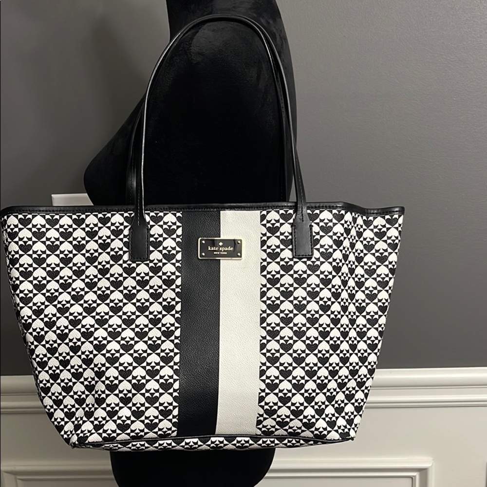 Kate Spade Black and White Tote Bag